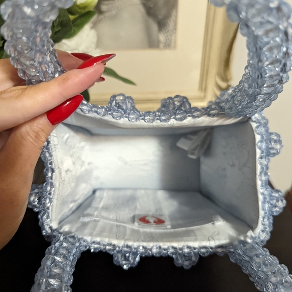 SHRIMPS Blue Beaded Antona Bag - Picture 5 of 11